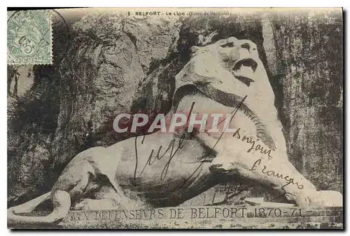 Cartes postales Belfort Le Lion