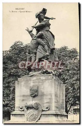 Cartes postales Belfort La Statue Quand Meme