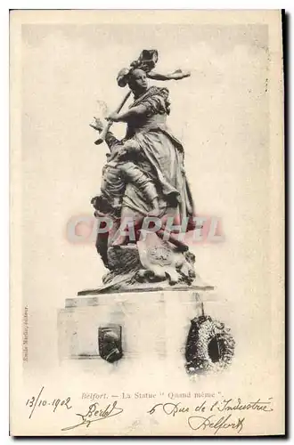 Cartes postales Belfort La Statue Quand meme