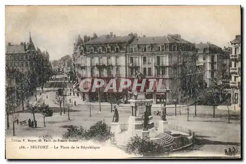 Cartes postales Belfort La Place des la Republique