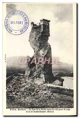 Cartes postales Belfort La Tour de la Miotte