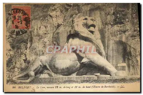 Cartes postales Belfort Le Lion