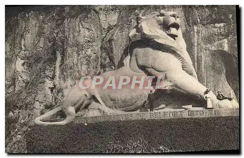 Cartes postales Belfort Le Lion Vignette Tuberculose