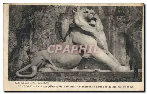 Cartes postales Belfort Le Lion