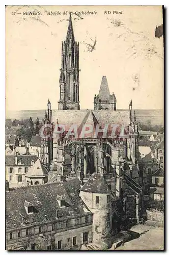 Cartes postales Senlis (Oise) Abside de la Cathedrale