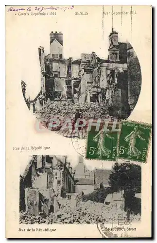 Cartes postales Senlis (Oise) Rue de la Republique