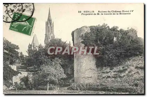 Cartes postales Senlis Ruines du Chateau Henri IV