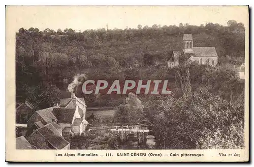 Ansichtskarte AK Les Alpes Mancelles Saint Ceneri Coin pittoresque