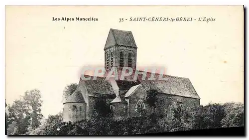 Cartes postales Les Alpes Mancelles St Ceneri  le Gerei (Orne) L'Eglise