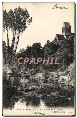 Cartes postales Les Alpes Mancelles Les Bords de la Sarthe a Sait Ceneri