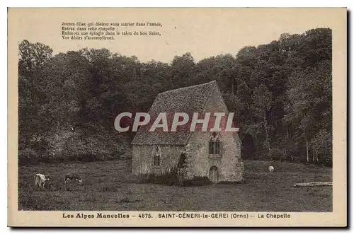 Ansichtskarte AK Les Alpes Mancelles St Ceneri  le Gerei (Orne) La Chapelle