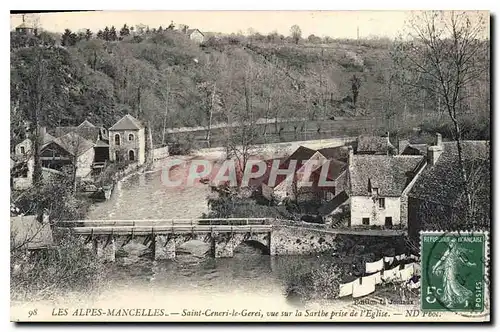 Ansichtskarte AK Les Alpes Mancelles St Ceneri  le Gerei (Orne) vue sur la Sarthe prise de l'Eglise