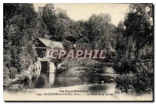 Ansichtskarte AK Les Alpes Mancelles St Ceneri  le Gerei (Orne) Les Bords de la Sarthe