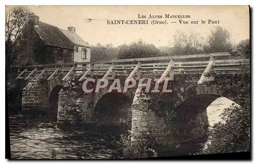 Ansichtskarte AK Les Alpes Mancelles St Ceneri  le Gerei (Orne) Vue sur le Pont