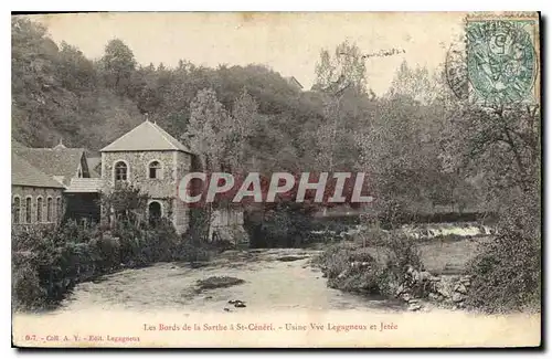 Cartes postales Les Alpes Mancelles St Ceneri  le Gerei (Orne) Les Bords de la Sarthe Usine Vue Legagneux et Jet