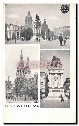 Cartes postales Clermont Ferrand Publicite Chocolat Menier