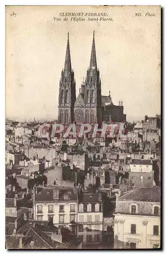 Cartes postales Clermont Ferrand Vue de l'Eglise St Pierre