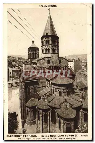 Cartes postales Clermont Ferrand Eglise Notre Dame du Port