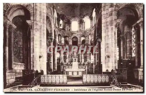 Cartes postales Clermont Ferrand Interieur de l'Eglise Notre Dame du Port