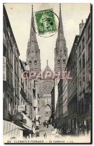 Cartes postales Clermont Ferrand La Cathedrale