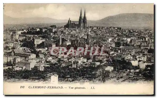 Cartes postales Clermont Ferrand Vue generale