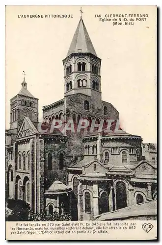 Cartes postales Clermont Ferrand Eglise de N D du Port