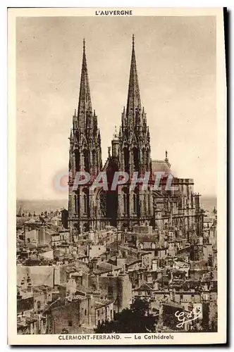 Cartes postales Clermont Ferrand La Cathedrale