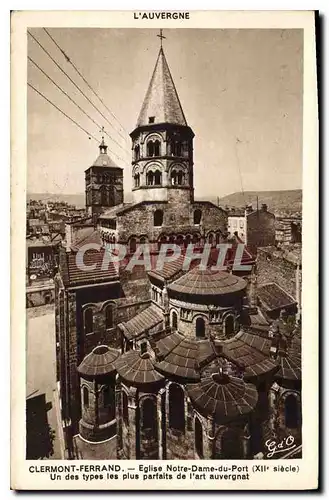 Cartes postales Clermont Ferrand Eglise Notre Dame du Port