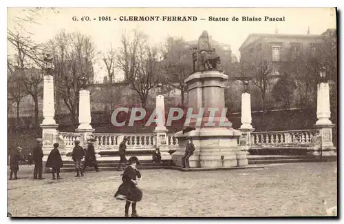 Ansichtskarte AK Clermont Ferrand Statue de Blaise Pascal