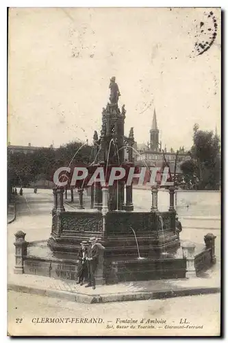 Cartes postales Clermont Ferrand Fontaine d'Amboise