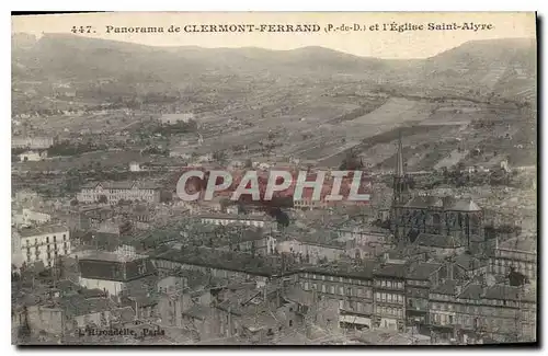 Cartes postales Panorama de Clermont Ferrand P de d