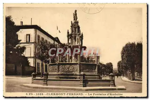 Cartes postales Clermont Ferrand La Fontaine d'Amboise