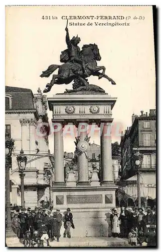 Cartes postales Clermont Ferrand Statue de Vercingetorix