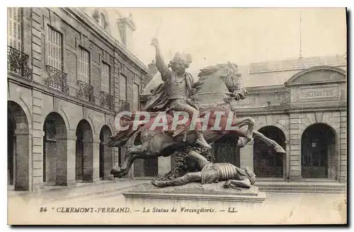 Cartes postales Clermont Ferrand La Statue de Vercingetorix