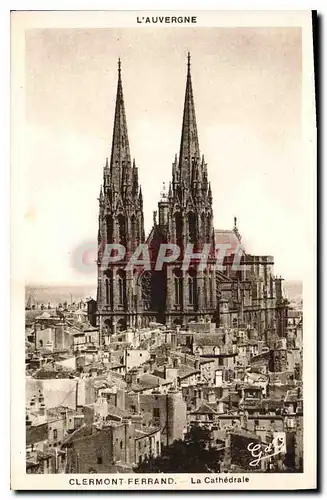 Cartes postales Clermont Ferrand La Cathedrale