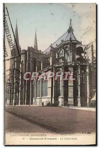 Cartes postales Clermont Ferrand La Cathedrale