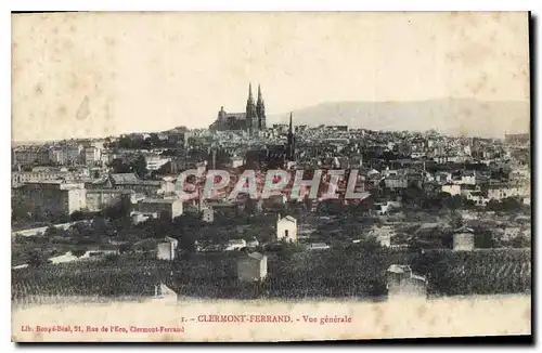 Cartes postales Clermont Ferrand Vue generale