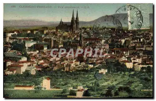 Cartes postales Clermont Ferrand Vue generale