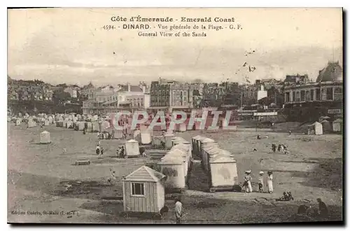 Ansichtskarte AK Cote d'Emeraude Dinard Vue generale de la Plage