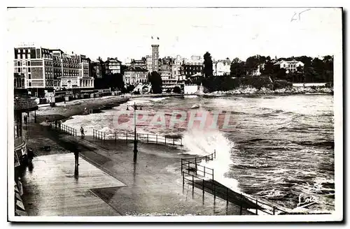 Ansichtskarte AK Cote d'Emeraude Dinard Plage par tempete