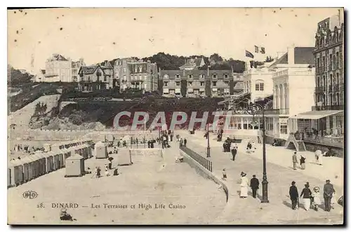 Cartes postales Dinard Les Terrasses et High Life Casino