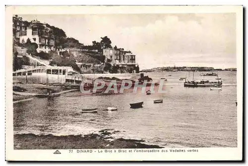 Cartes postales Dinard Le Bric a Brac et l'embarcadiere des Vedettes vertes