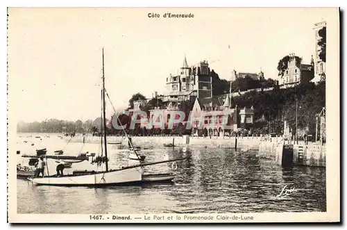 Cartes postales Dinard Le Port et la Promenade Clair de Lune