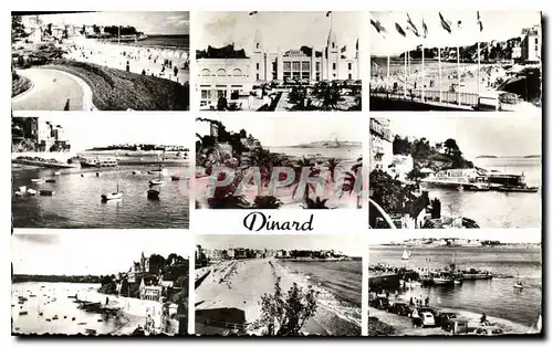 Cartes postales Dinard Descente a la Plage Le Casino La Plage Vue vers St Malo La Palmeraie Les Vedettes Promena