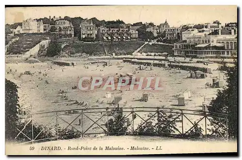 Cartes postales Dinard Rond Point de la Malouine Malouine