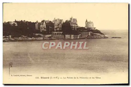 Ansichtskarte AK Dinard L et V La Pointe de la Malouine et les Villas