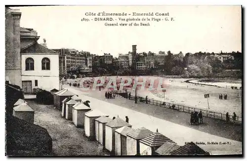 Ansichtskarte AK Cote d'Emeraude Emerald Coast Dinard Vue generale de la Plage General view of the Beach