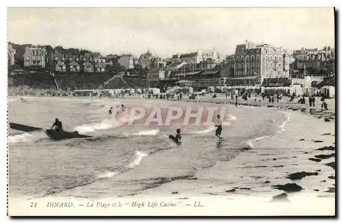 Ansichtskarte AK Dinard La Plage et le High Life Casino