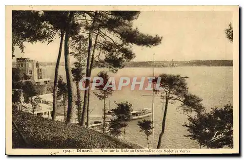 Cartes postales Dinard Vue sur la Rade au Debarcadere des Vedettes Vertes