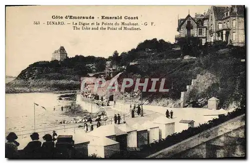 Cartes postales Cote d'Emeraude Emerald Coast Dinard La Digue et la Pointe du Moulinet The Dike and the Point of